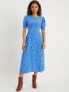 Floral Print Fit & Flare Petite Midi Dress
