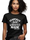 Fearfully and Wonderfully Made Psalm 139:14, Inspirational Quote T-Shirt, Christian Scripture Tee, Faith Based Apparel for Women