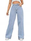 Vastram Enterprise Women High Waist Wide Leg Denim Baggy Jeans Casual High Waist || Wide Leg || Modern Look || Baggy fit Fashion Beauty Lovely Unique Denim Jeans for Women
