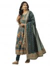 BIBA Women Cotton Printed Fitted Salwar Kurta Dupatta