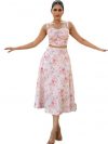 MYCLO Elsa Floral Print Co-Ord Set for Women | Premium Crushed Fabric | Soft Two-Piece Outfit in Pastel Shades for Everyday Wear