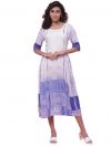 BIBA Women Liva Flared Printed Dress