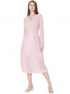 VERO MODA Women's Polyester A-Line Below The Knee Dress
