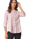 W for Woman Women's Regular Fit Button Down Western Top