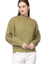 Wear lusso Women’s Pullover Sweater Relaxed Fit for Winter Wear | Full Sleeve | 100% Wool | Latest Stylish Sweater Crafted with Comfort Fit for Winter Wear